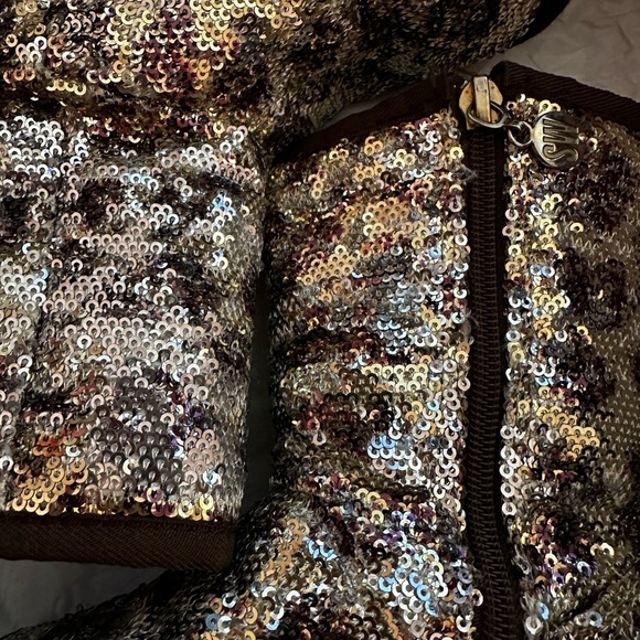 Stuart Weitzman Girls Lil Vera 3 Cheetah Sparkle Sequin Zip Boot / Sz 8 Toddler - Picture 14 of 14